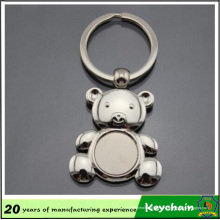 Tragen Sie Form von leerem Metall Keychain